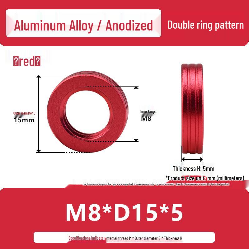Aluminum Alloy Hand-Tightened Knurled Nut Adjustment Lock Gauge M3-M8