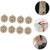 Retro Copper Keychain Pendants for DIY Crafting Unique Brass Bagua Design Handmade Durable Hanging Ornament Lucky Gifts