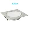 Dimmable LED Downlights 3W 5W 7W 9W 12W 15W AC85-265V Square Silver Black White LED Ceiling Down Lamp Indoor Lighting With Drive
