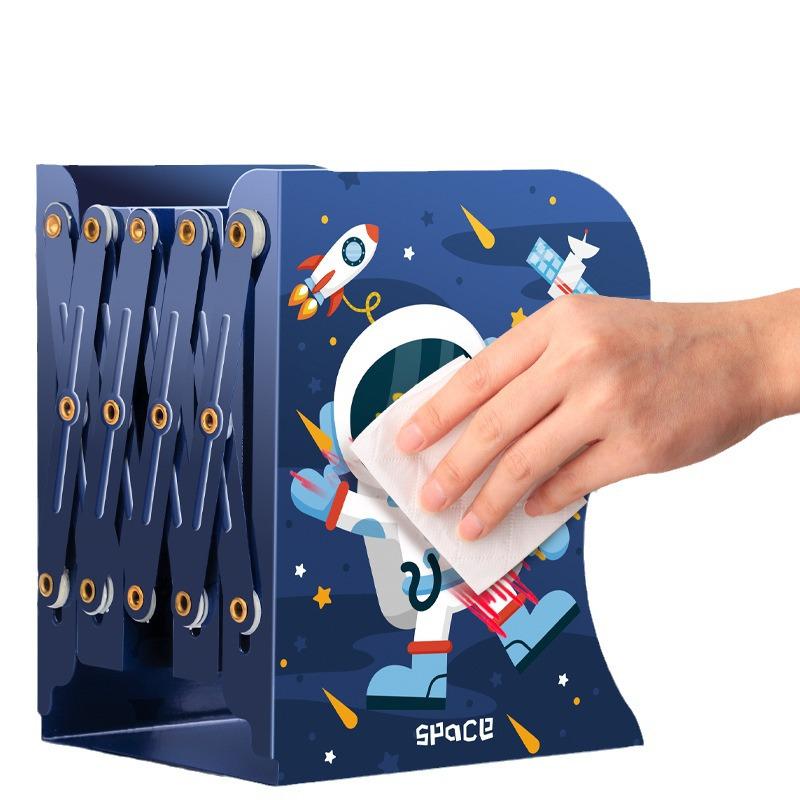 Verstellbarer Metall-Buchständer mit Desktop-Aufbewahrung