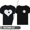 HEART PUZZLE Unisex  TShirt Matching Couples Valentines Day Missing Piece