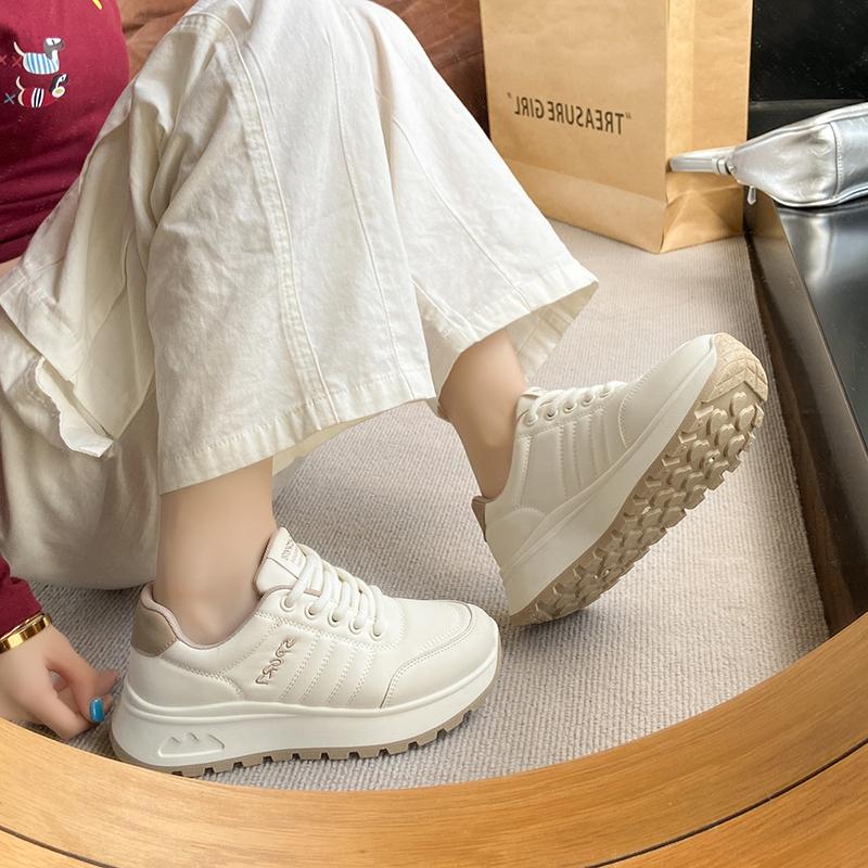Fashion Fashion Autumn 2025 Women Casual Sneakers Leather Woman Sneakers Female Platform Vulcanize Shoes Zapatillas De Mujer 962