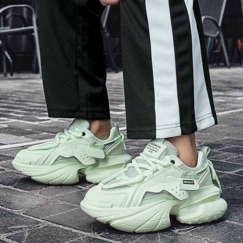 Imported Trendy Men's Breathable, Height-Boosting Fashion Shoes with Thick Soles