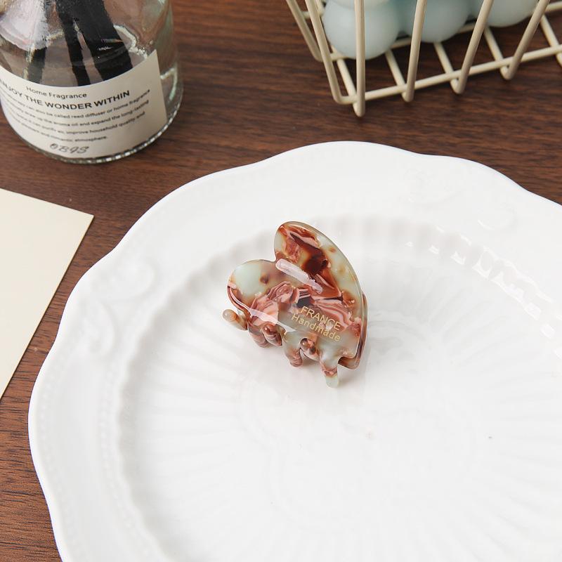 

Ацетатные крабы для женщин и девочек 3,5 см милые мини-зажимы в форме сердца аксессуары зажим в виде акулы зажимы маленький коготь для волос one size гагат