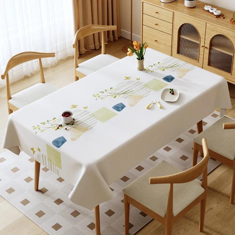 Luxury Tablecloth High-temperature Resistant Waterproof and Oil Resistant Household Tablecloth Coffee Table Cloth Party Decor