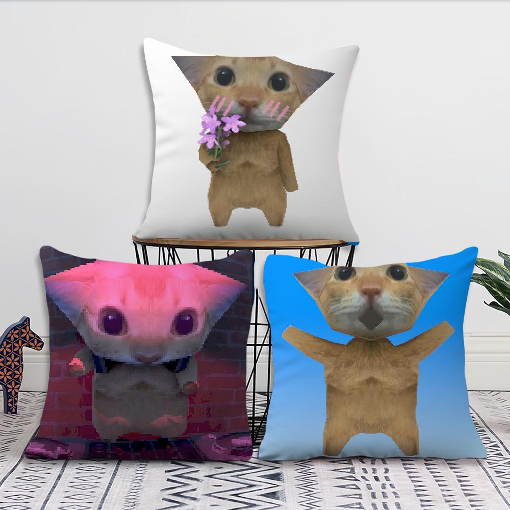 Airdays Cat Meme Cute cushion cover Decoration Room Shop Car Best Home Office Coffee Pillow Sofa Printing Nordic Simplicity Hit