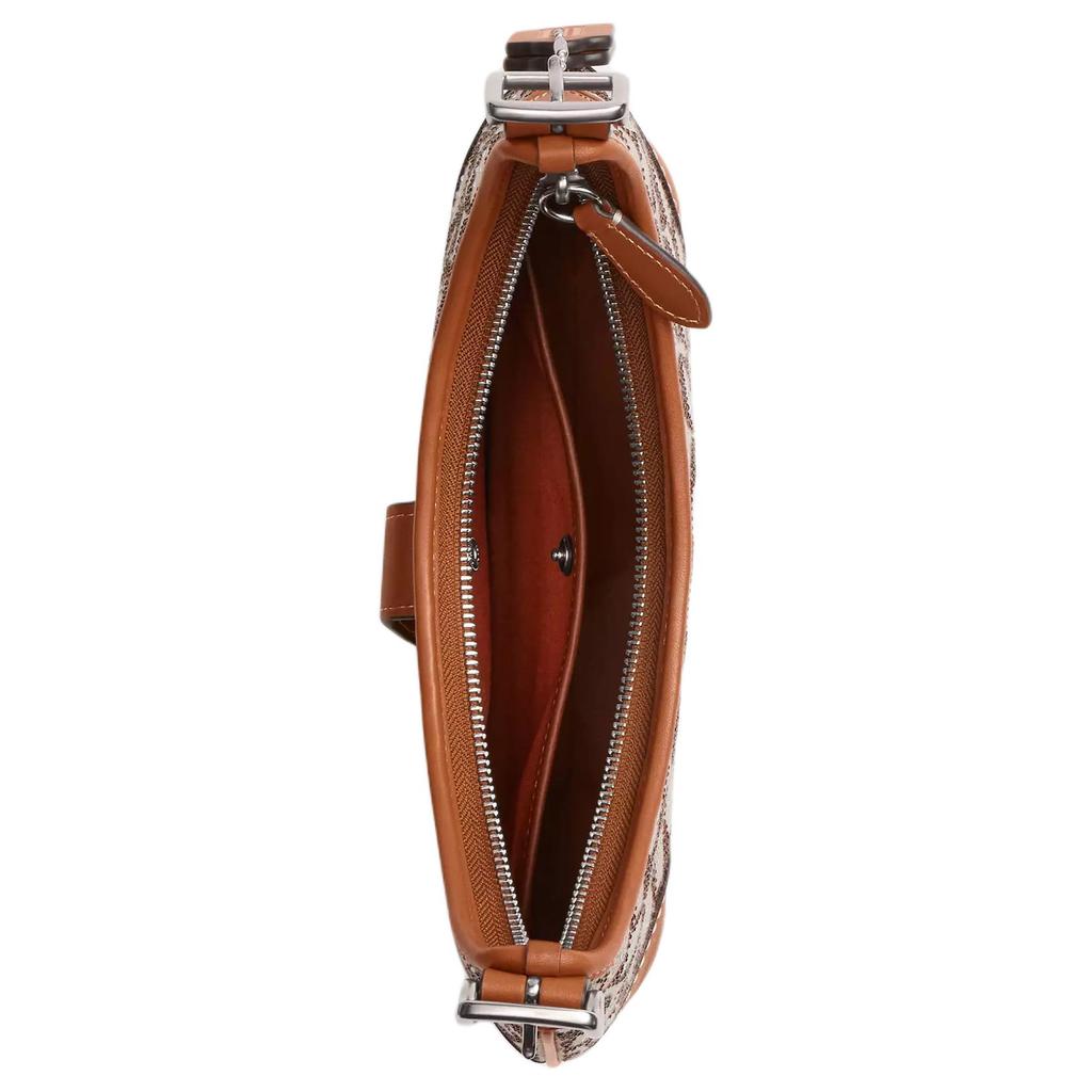 Coach Hamptons 27 Manico Regolabile Borsa Hobo in Pelle Borse da Donna Ambra Lucida CW654-LHBAR
