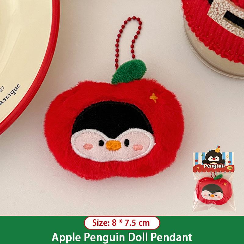 Christmas Plush Toy Hanger Christmas Tree Decoration Santa Claus Backpack Keychain Hanger Penguin Small Pendant