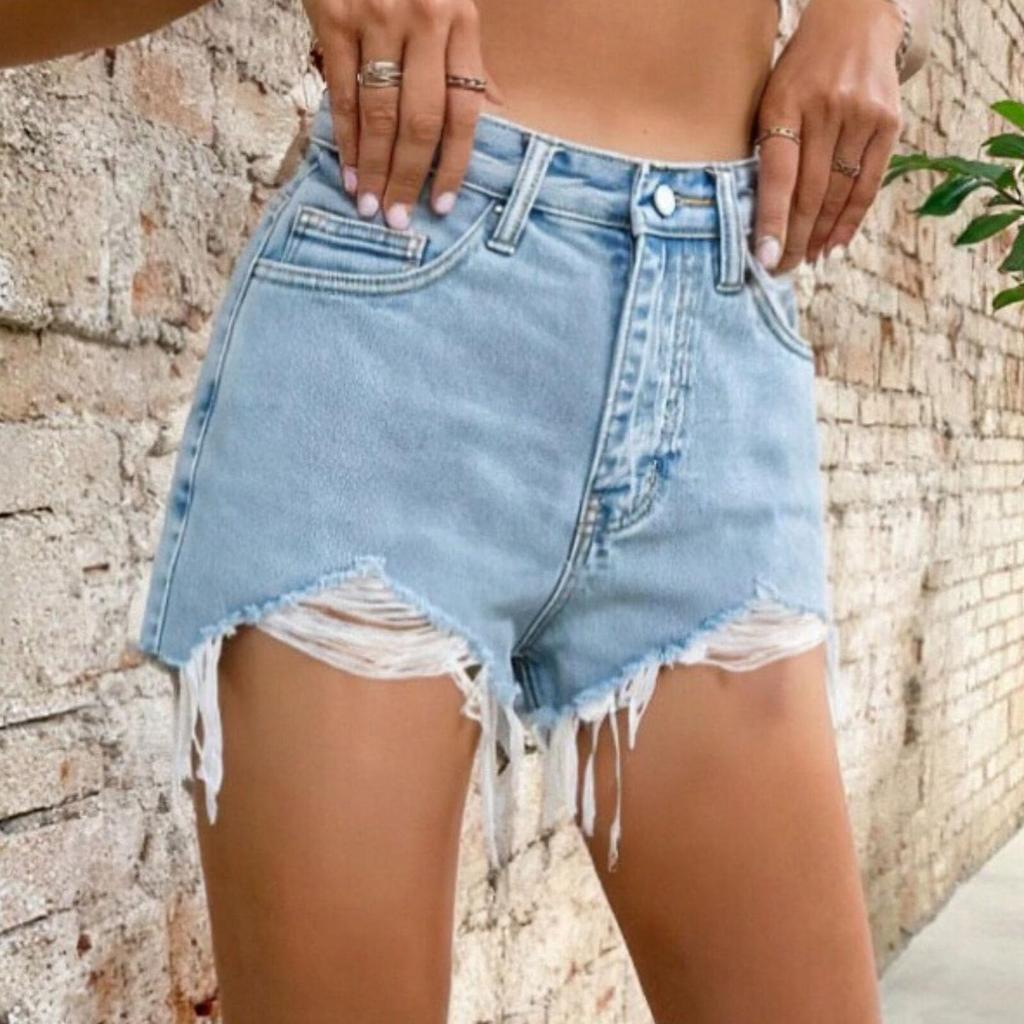 Ladies' Casual  Versatile Fashionable Denim Shorts