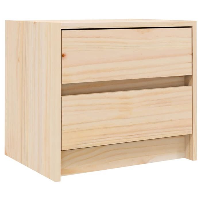 Table de chevet - Maison Exclusive - Bois de pin massif - 2 tiroirs - 40 x 31 x 35,5 cm