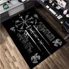 1Pc Viking Runes Print Rug - Home Decoration Carpet For Living Room Bedroom Flooring Computer Chair Area Rug