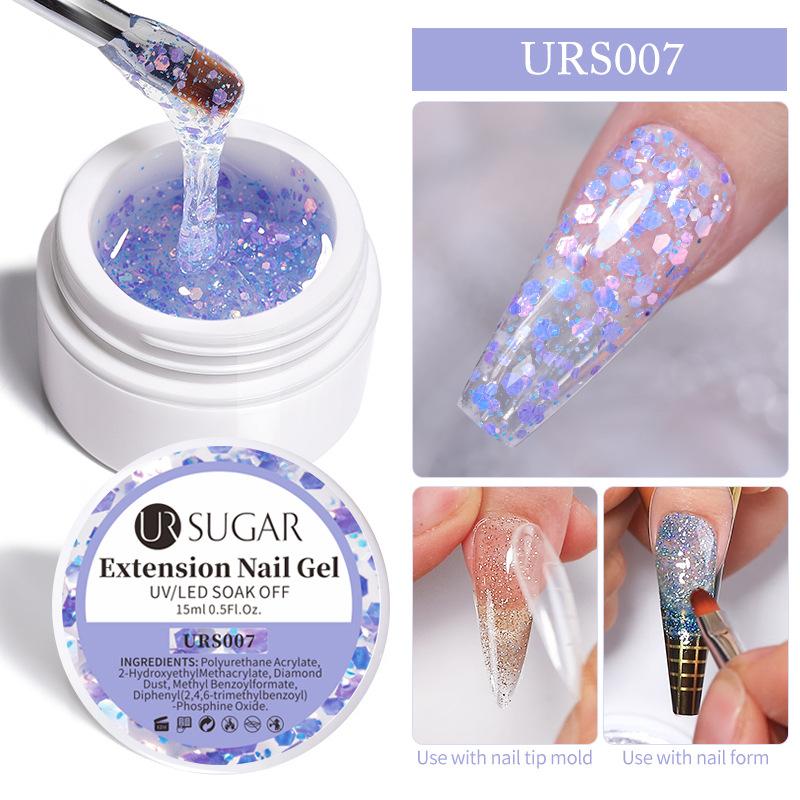 Phototherapy Glue, Manicure Glitter, Sequin Quick Extension, Paper Tray-Free Crystal Extension Glue
