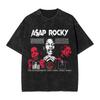 Men Women Asaps Poster Art Vintage Washed T Shirt AAP Cotton Clothes Funny Short Sleeve O Neck Tee Shirt Adult TShirt