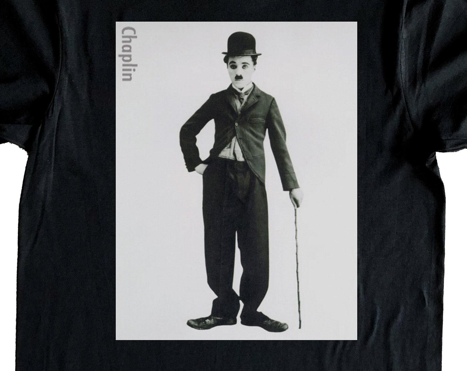 Charlie Chaplin The Tramp Film Movie Inspired T-Shirt S-XXXL 4XL