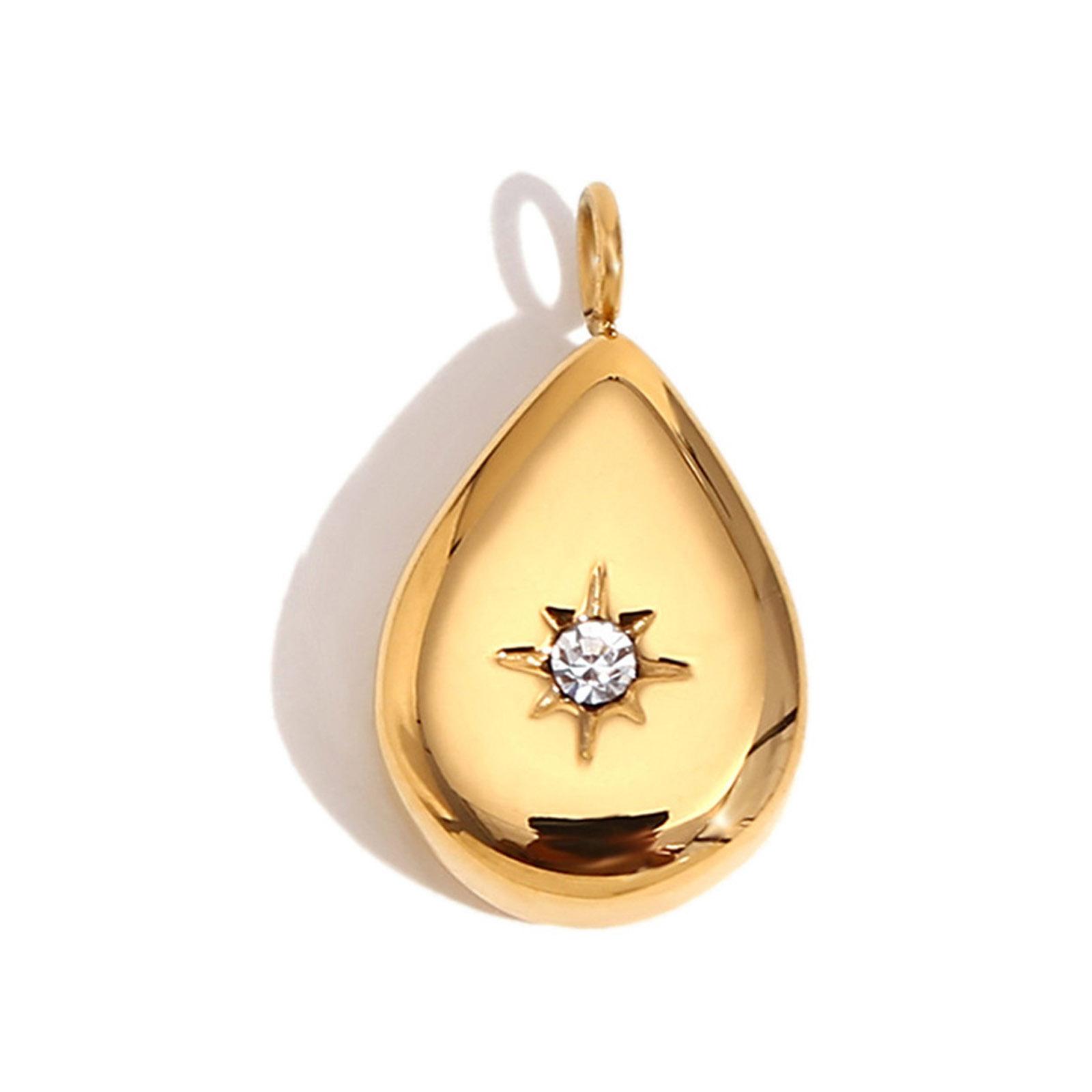 

Сделай сам Изготовление украшений Подвеска для ожерелья Практичная Нержавеющая сталь Золотой тон Подвески-шармы Для аксессуаров ручной работы C