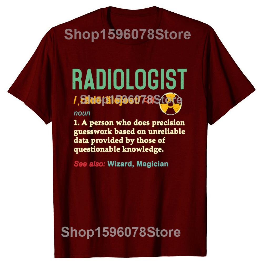 Novelty Radiology Tech Retro Definition Rad Technologist T Shirts Graphic Cotton Streetwear Short Sleeve Birthday Gifts Tshirt