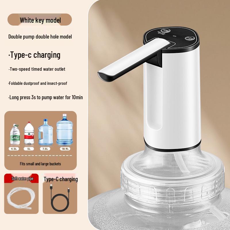 Electric Folding Water Dispenser: Automatic Rechargeable Hand Pump for Bottled Water