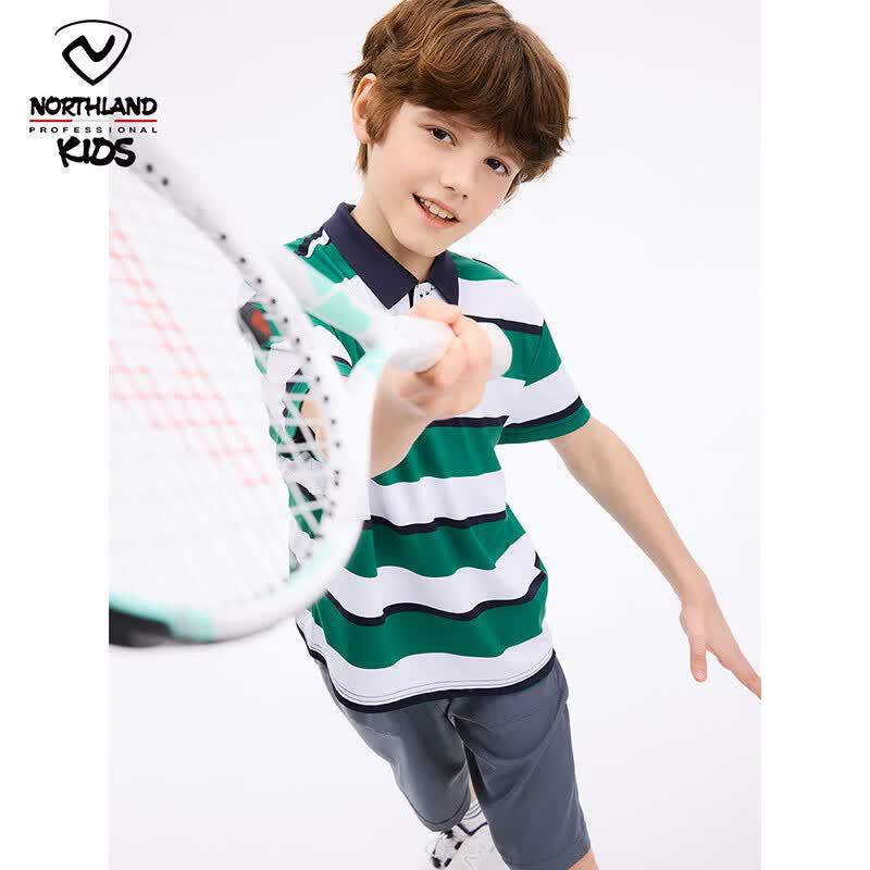 

NORTHLAND Boys Striped Short Sleeve Polo Shirt 160