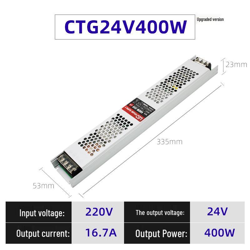 Ultra-Thin 12V DC To 24V LED Strip Power Supply