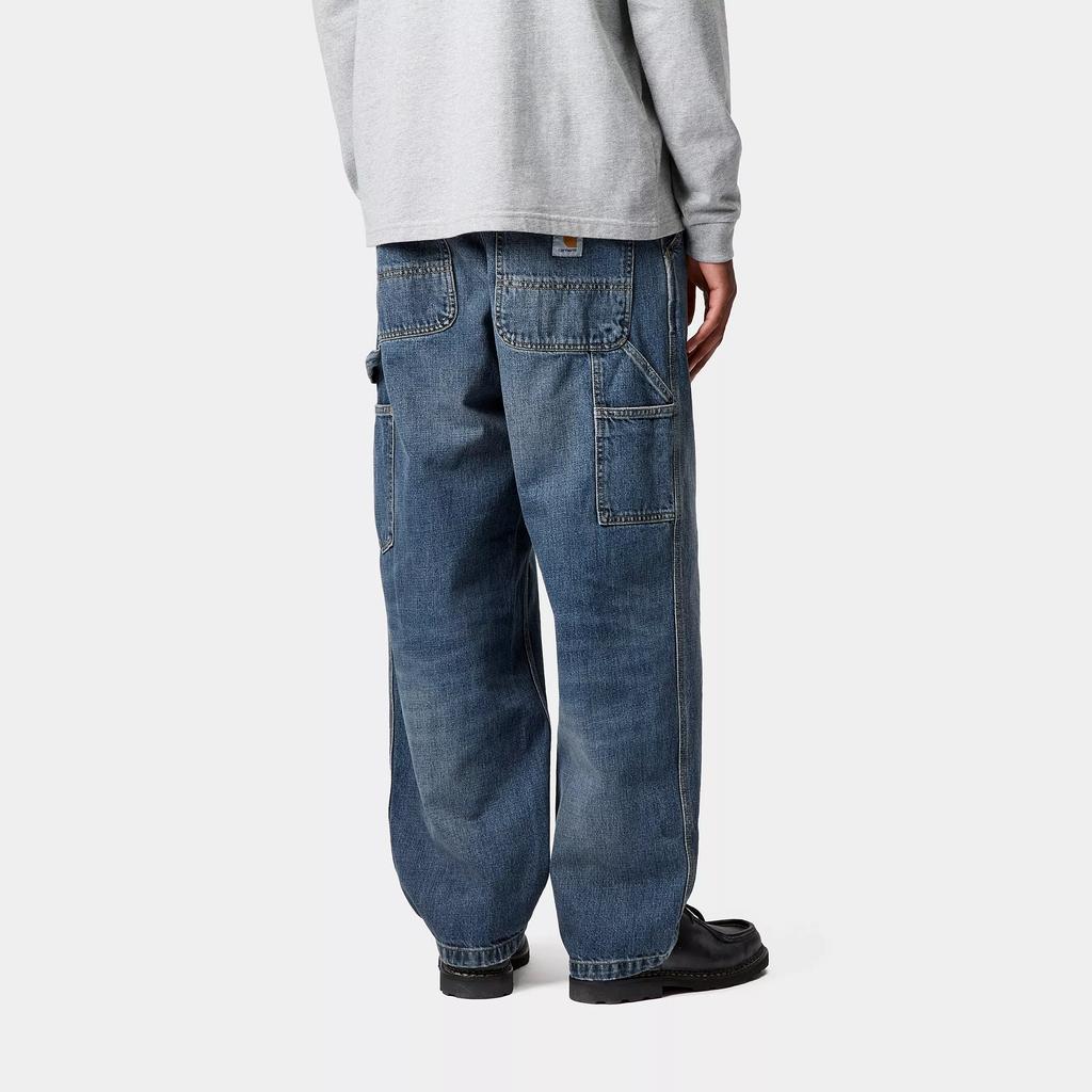 Carhartt WIP SS25 OG Single Knee Pant Loose Straight Fit Zipper Comfortable Simple Denim Pants Men Pants Medium-Blue I034871-01-4L