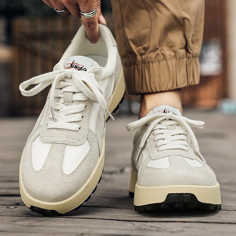 Kožené běžecké boty pro muže ležérní skate boty tenisky-luxusní skateboardové tenisky doprava zdarma