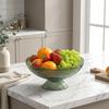 High Feet Living Room Fruit Basket Large Capacity Fruit Tray INS Snack Serving Bowl  Coffee Table