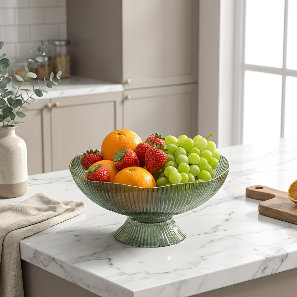 High Feet Living Room Fruit Basket Large Capacity Fruit Tray INS Snack Serving Bowl Coffee Table