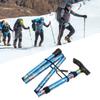 Faltbarer Gehstock 5   Faltbarer Leichter Druck Klettersupport   Höhenverstellbarer Aluminiumstock für Draußen Wandern