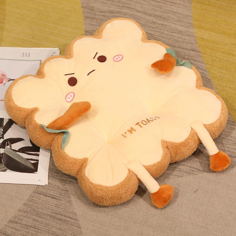 Simulation Bread Toast Cushion Stuffed Sliced Bread Food Pillow Sofa Chair Decor Seat Cushion Cute Student  Kids Toy Chair Pad