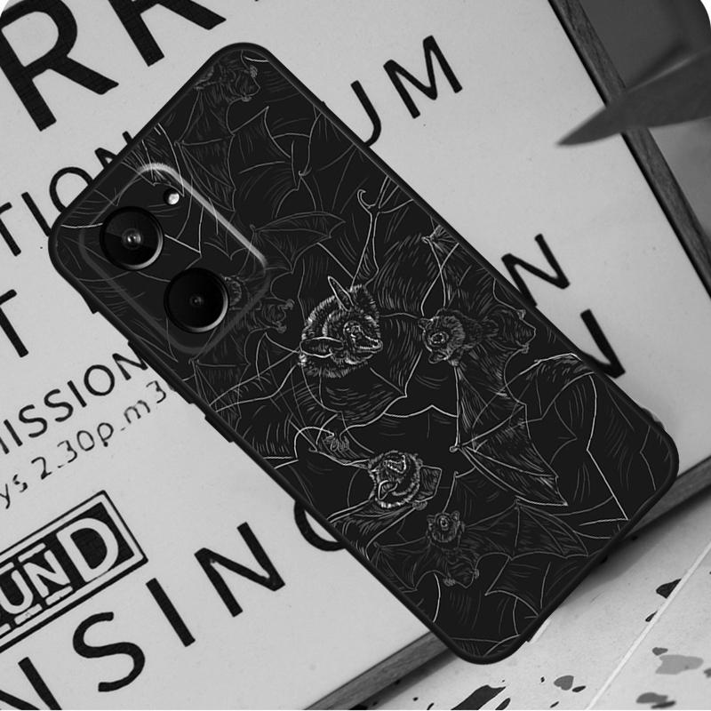 Goth Vampire Bat Gothic For Realme C67 C55 C53 C51 C35 C33 C31 C30 C25s C21Y GT Neo 6 GT5 9 10 11 12 Pro Plus Case