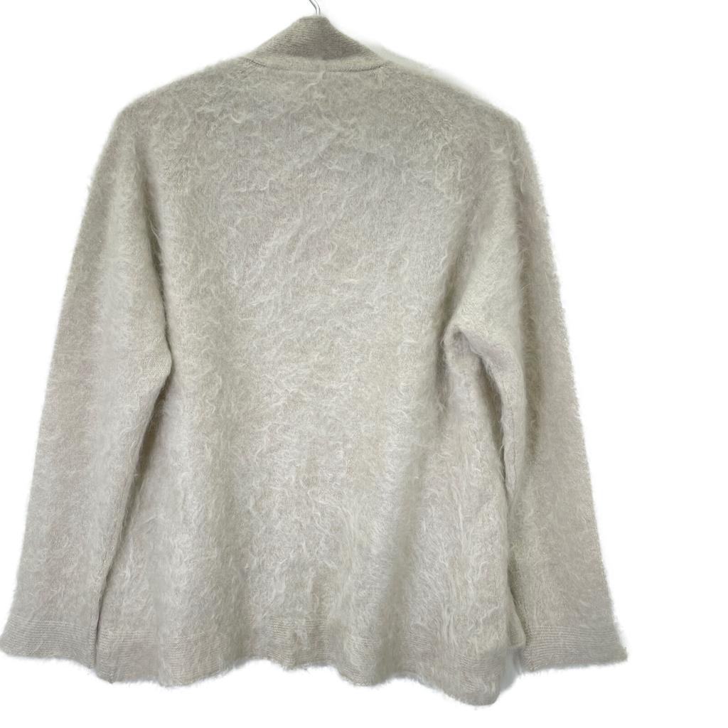 TOYOBOSHI TABA Light Gray Linen 09IT-FC0003 Cashmere Cardigan tops F Light grayUsed