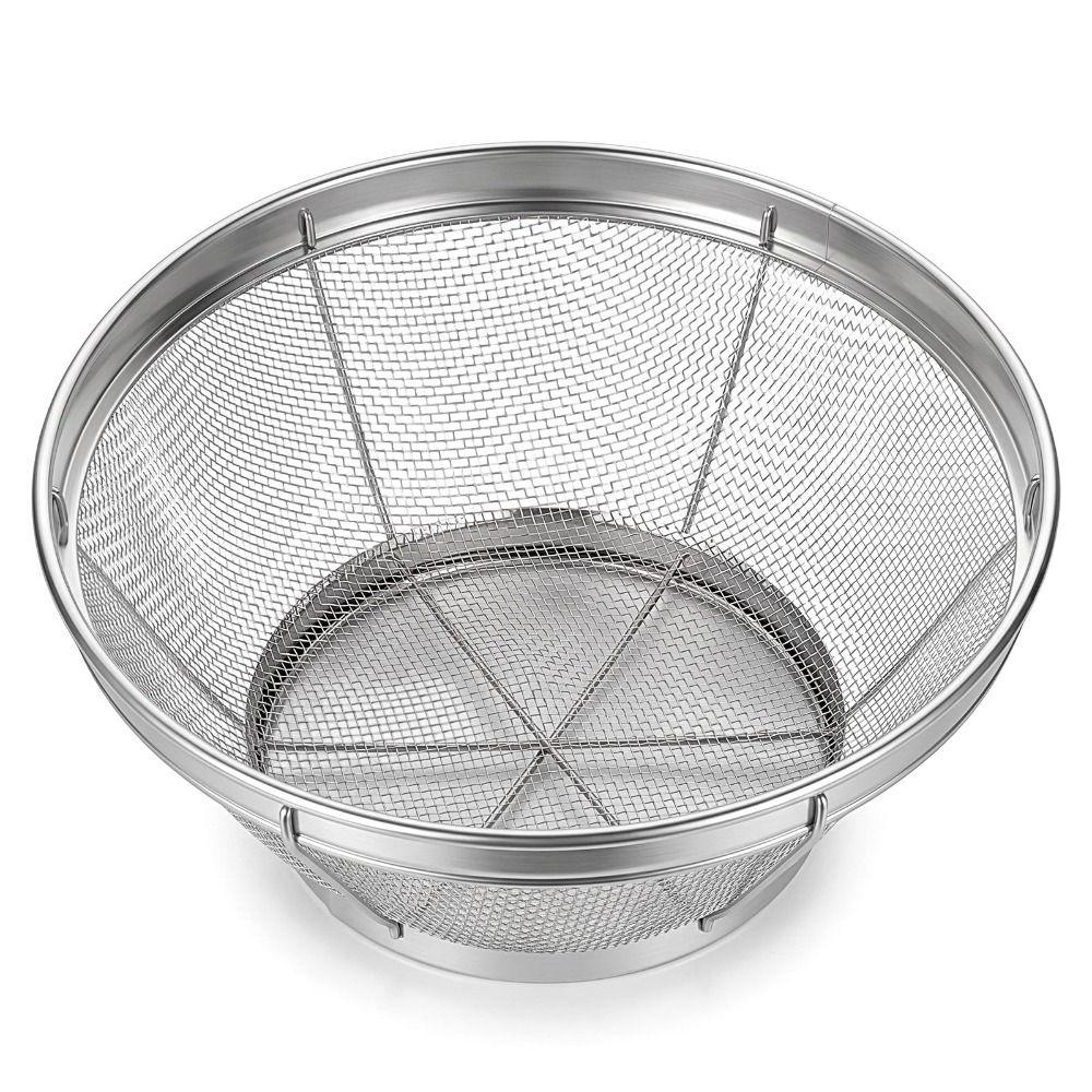 Stainless Steel Rice Strainer Versatile Use Fine Mesh Strainer Food Colander  Kitchen Supplies