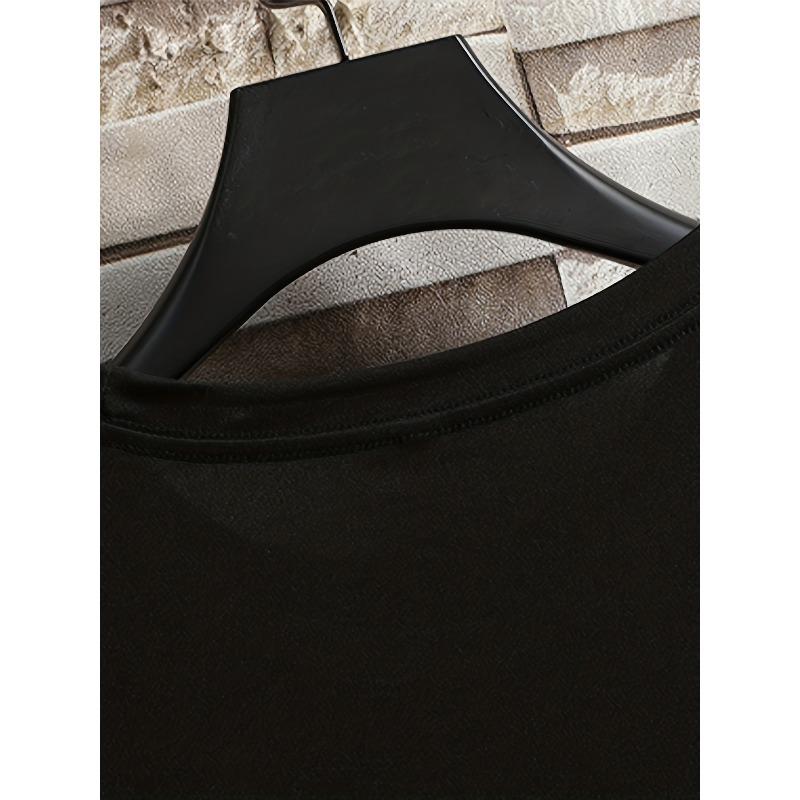 European Size Summer Trend Imaginative Alien And UFO Print Short Sleeve Round Neck T-shirt For Sports, Leisurewear For Big And Tall Guys
