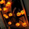 Halloween fairy lights, pumpkin fairy lights, battery operated, 30 LED fairy lights, outdoor Hallowe