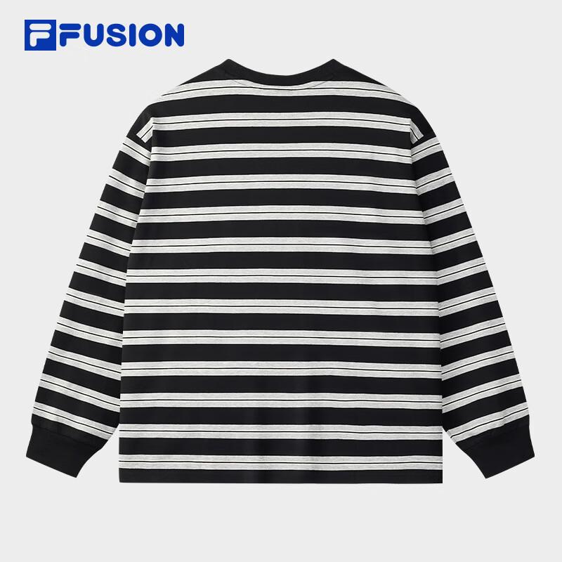 Fila FUSION Unisex Striped Pure Cotton Long-Sleeve T-Shirt