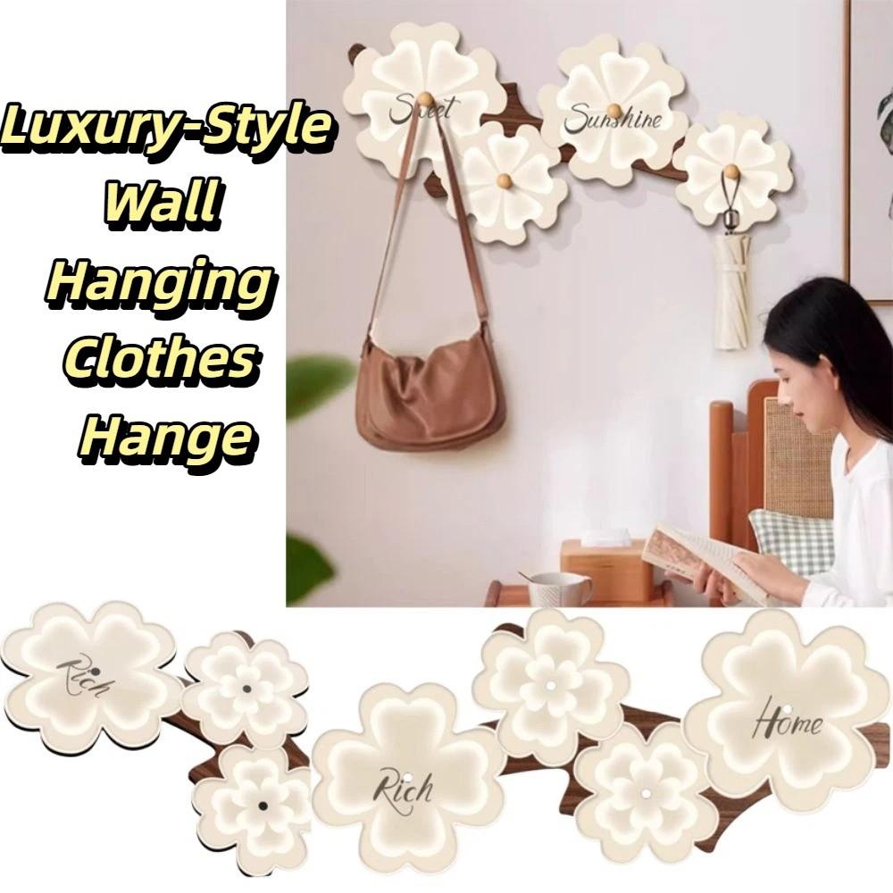 Perchero Moderno Minimalista de Pared Diseño Elegante Calidad Premium Ganchos para Ropa de Entrada Estilo de Montaje en Pared