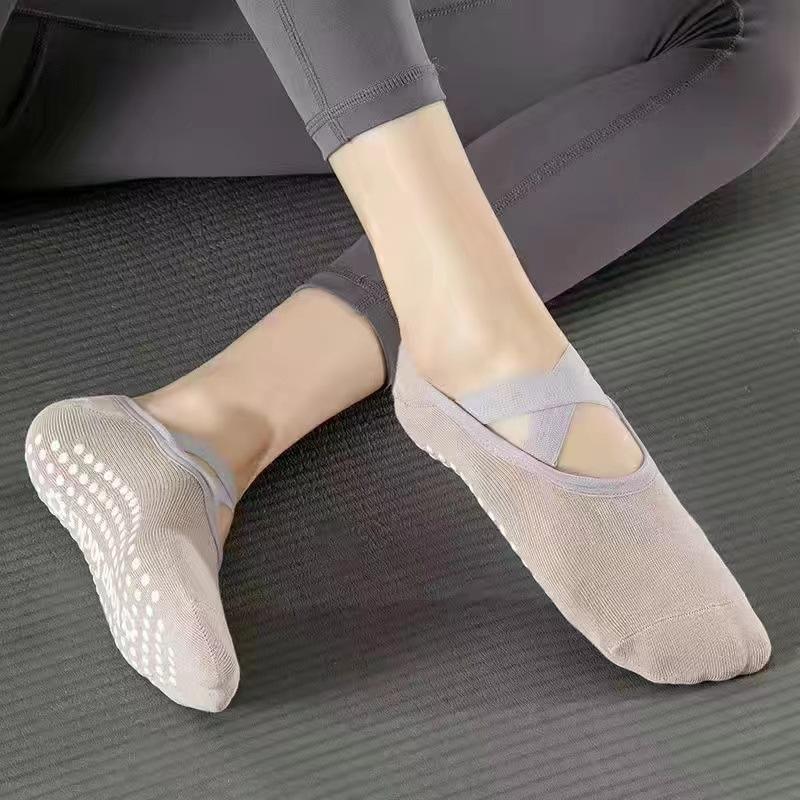 

Летние носки для пилатеса противоскользящие дышащие бинты носки для йоги женские голеностопы женские балетные спортивные носки, фитнес-зал
