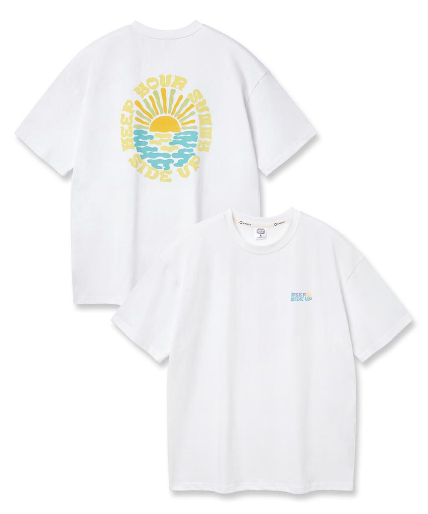 ALVINCLO Sunny Side Up Oversized Short Sleeve T-Shirt Ast4779 (3 Colors)