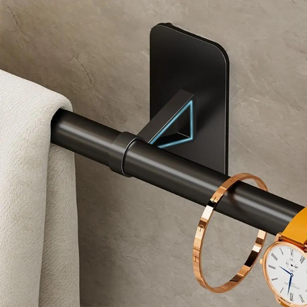 35/45/55cm Towel Rack Towel Hanger Bath Towel Holder Wall Hanging Towel Bars Bathroom Shelf Kitchen Storage Rack