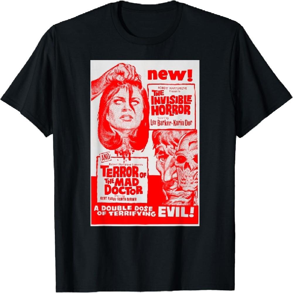 Классический Хэллоуинский Монстр Постер Ужасы Фильм Футболка S чёрный