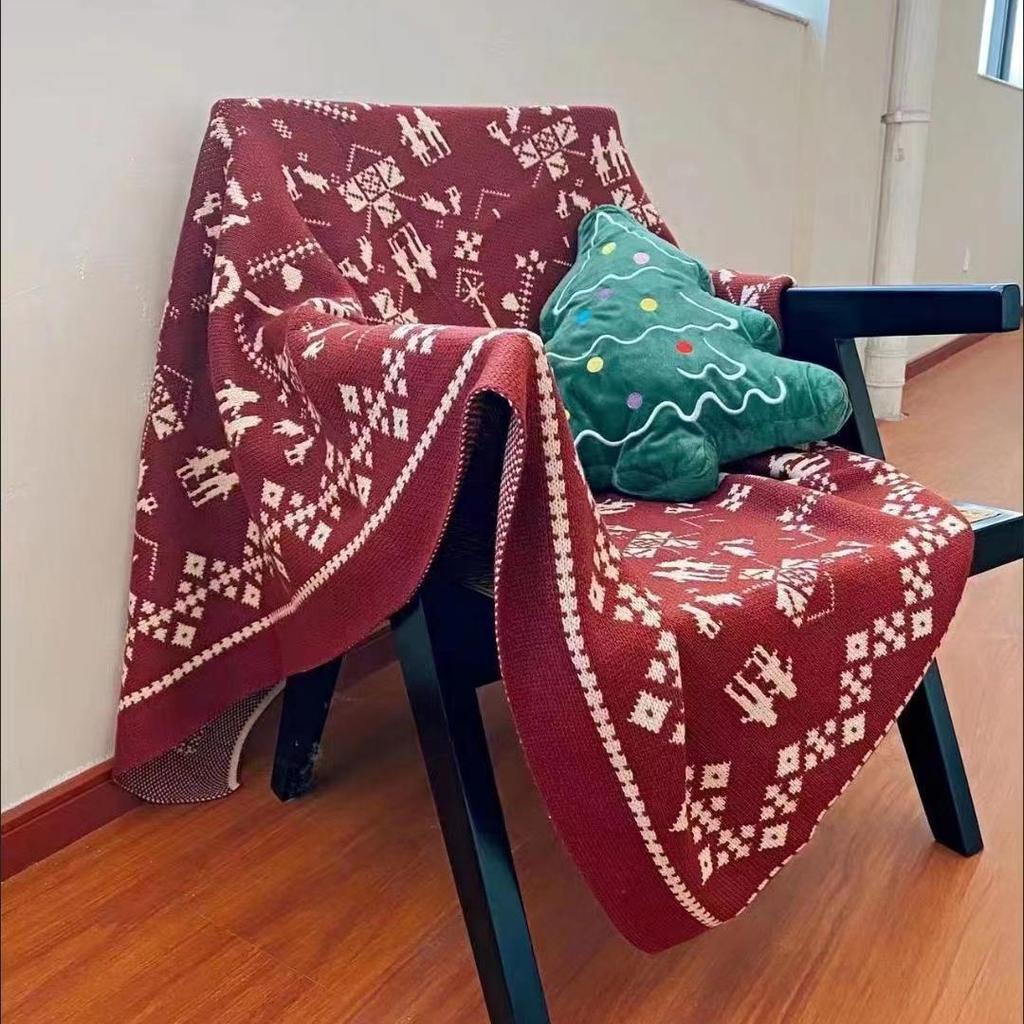 Sofateppe Julevindteppe Kontorlurteppe Sjal Klimaanleggteppe B&B Dekorativ seng Ta et sengeshåndkle.