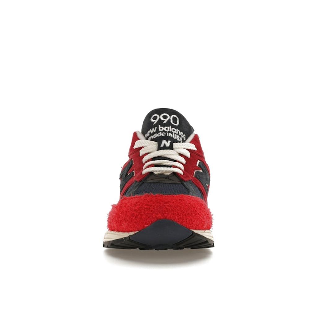 Teddy Santis x New Balance 990v2 Made in USA Chrysanthemum Unisex Sneakers Red Navy M990AD2