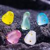 12 Pcs Mini Duck Ornaments Resin Glow-in-the-Dark Duck Figurines Miniature Duck Statues for DIY Crafts Miniature Landscape Decoration