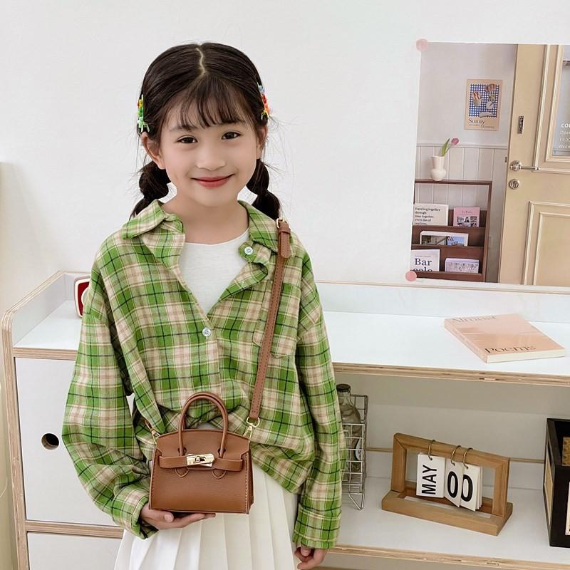 Children Pu Mini Kelly Bag With Breathable Fabric For Daily Use