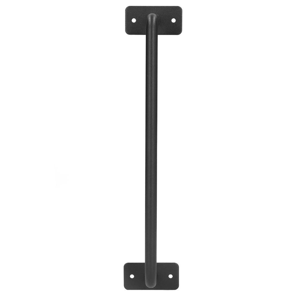 Black Barn Door Handle Non-Slip Cabinet Pulls Solid Gate Handle Garage
