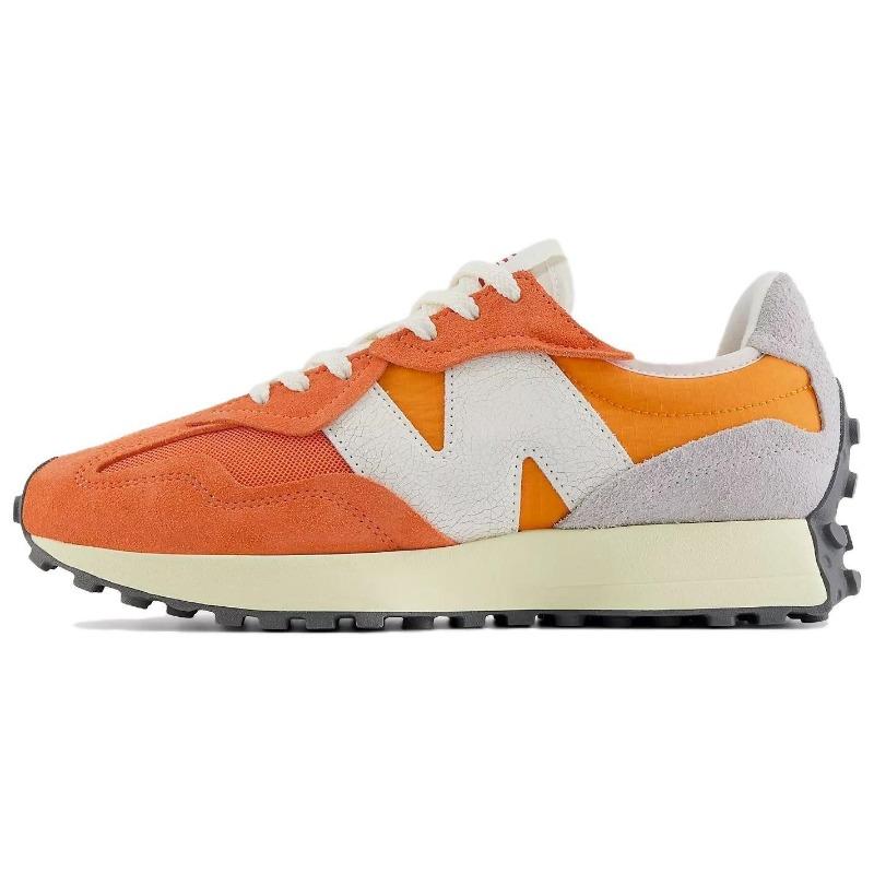 New Balance 327 Unisex Mesh Cushioned Daily Commute Running Shoes Orange White U327WRC 37