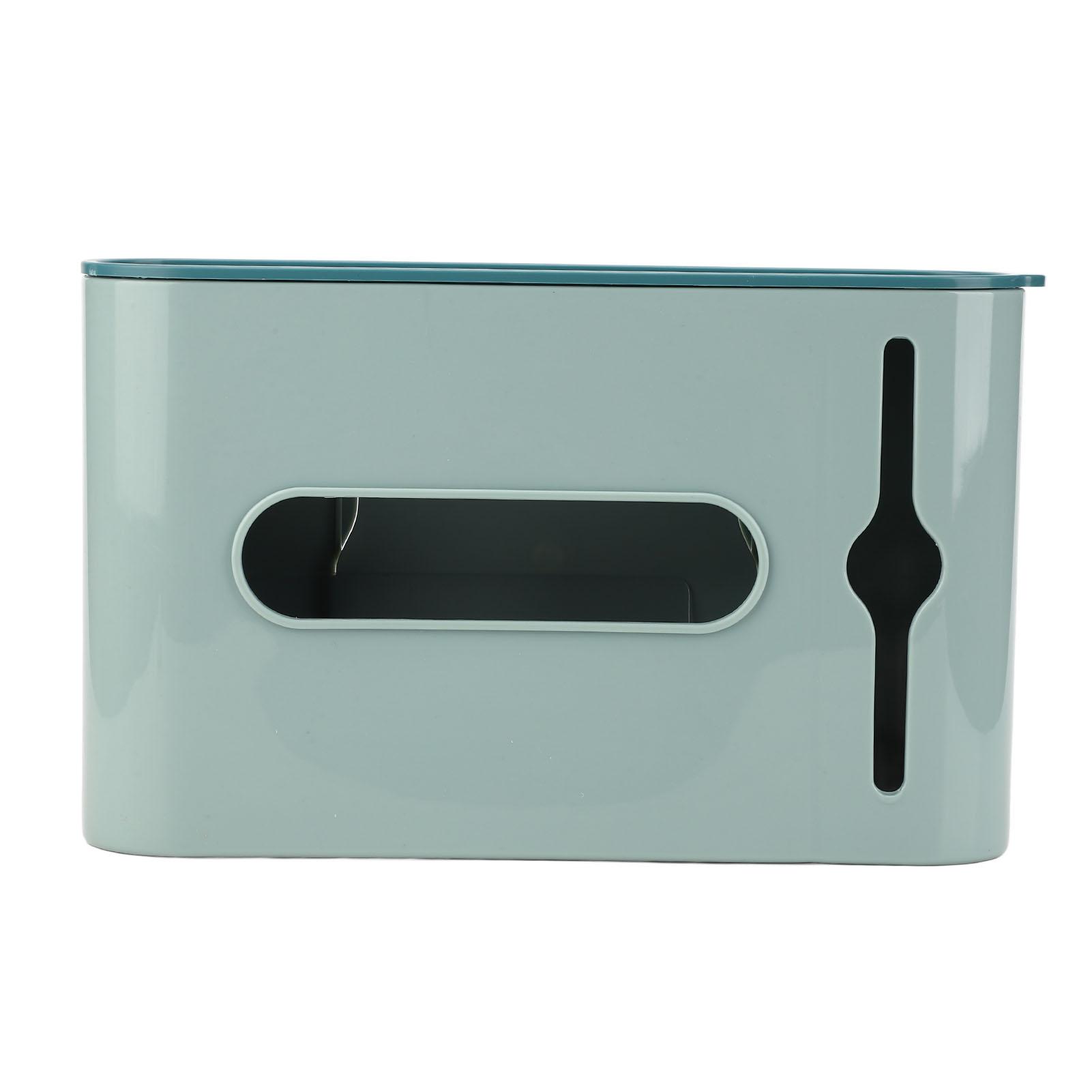 

Grocery Bag Dispenser Visible Window Design Large Capacity Dustproof Lid Plastic Bag Organizer for зелёный