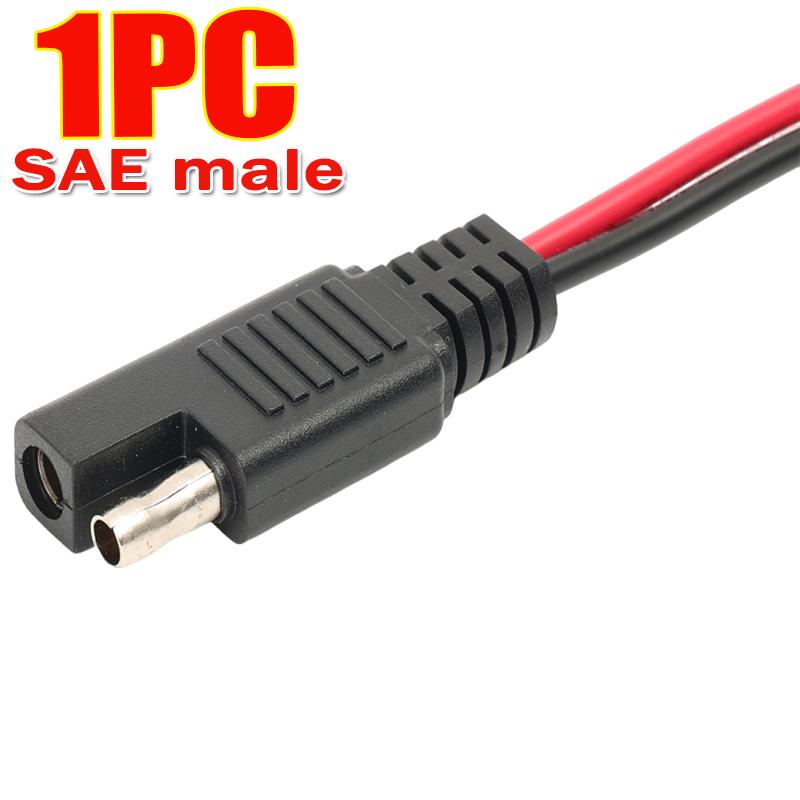 1/2/3pcs Car Extension Cable Solar Panel Cable Wire SAE Connector Extension Cable SAE Quick Connector Disconnect Plug SAE Power