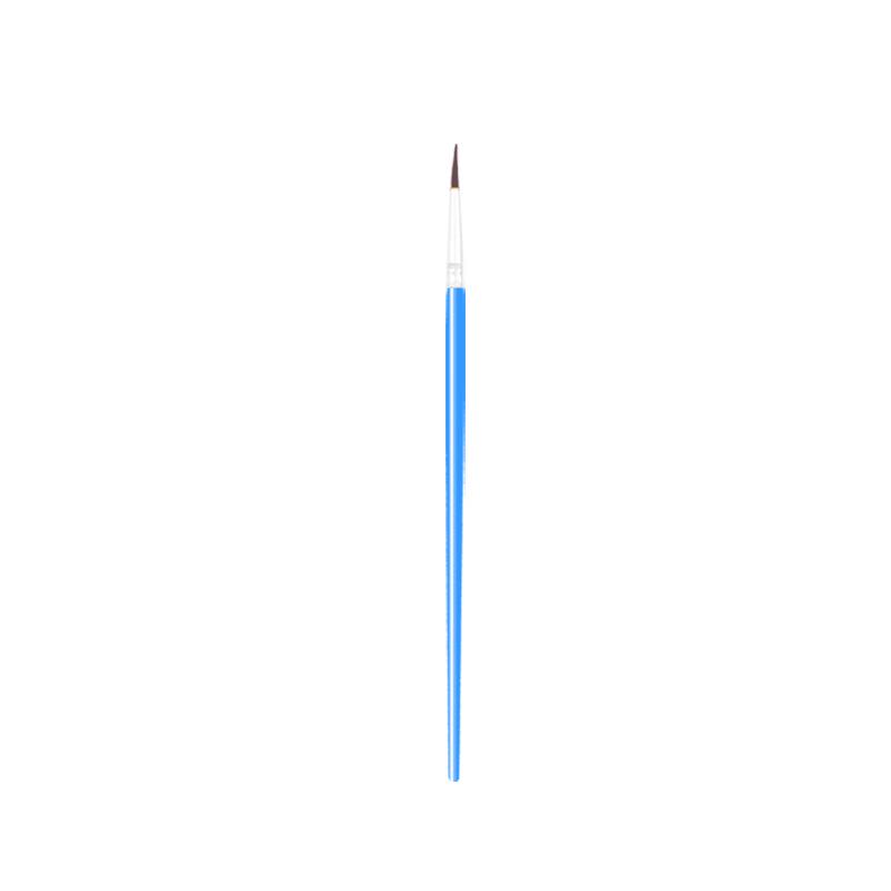 12.5CM Fine Point Paintbrush - Black Nylon Bristles for Watercolor & Acrylic.