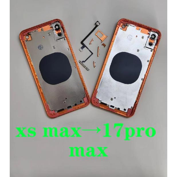 DIY Back Housing For iPhone XS Max Like 17 Pro Max Back Cover For iPhone XR To 17 Pro 11 To 17 Pro Housing X XS Up To 17 Pro